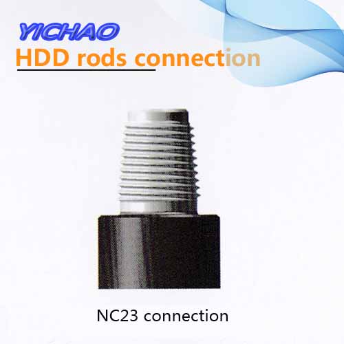 NC23 connection for drilling rods