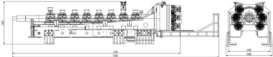 Размер буровой установки X-13600