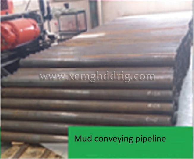 Mud conveying pipeline for pipe jacking machine
