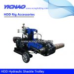 HDD Drill Rigs Use Hydraulic Release Tongs Shackle Trolley for XZ2000 XZ2200 XZ2860 XZ3000 XZ5000 XZ5060 XZ6600 XZ13600 Horizontal Directional Drilling Machine